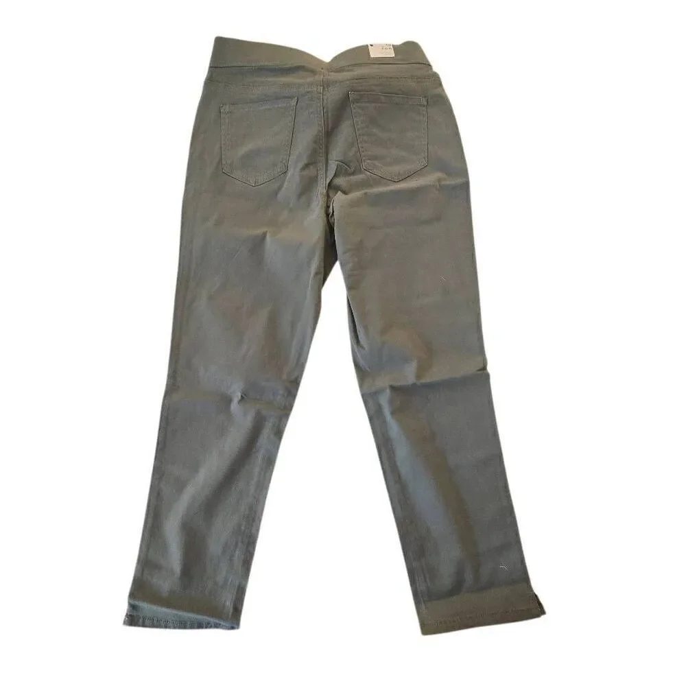 NWT Gloria Vanderbilt Womens Green Pullon Crop Length Pants Size 10 - Picture 3 of 10